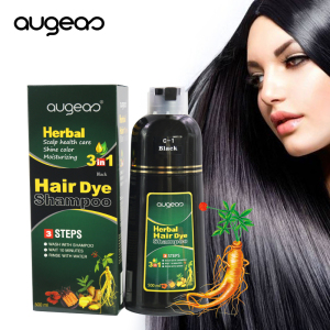 Thailand hotsale instant dye shampoo OEM  brands manufacturer ammonia free ginseng fast black best hair dye shampoo