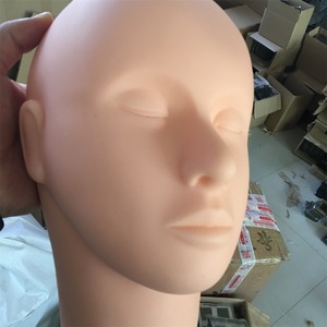 Training Mannequin Flat Head Practice Make Up Model Eyelash Extensions Closed Eyes lash Mannequin