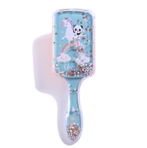 TSZ-8D021 Cartoon Rainbow Hair Brush Air Cushion Comb Transparent Massage Plastic Pony Comb