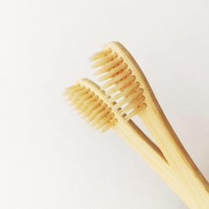 Wholesale custom disposable independent soft fiber brush bamboo toothbrush 100% organic bambo toothbrush