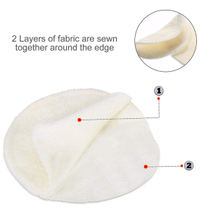 Wholesale Round Face Bamboo Washable Reusable Makeup Remover Pads Bamboo Make Up Remover Pads