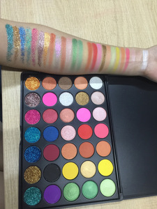 Your Own Brand Makeup Products 35 Colors Glitter And Shimmer Eyeshadow Palette