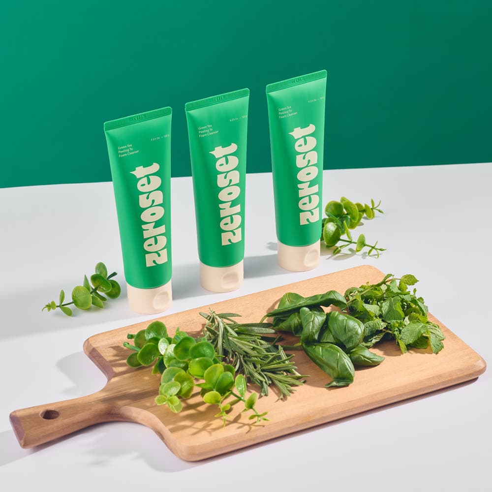 Zeroset Green Tea Peeling To Foam Cleanser 120g