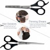 Hair Cutting Scissors Hairdressing Barber Straight Edge Thinning Texturizing 6.0 Scissors Shears Kits