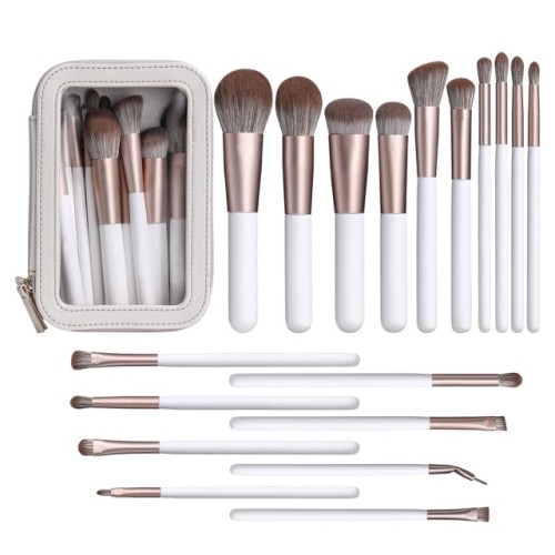 Wholesale 14 Pcs Professional Makeup Brush Set Soft Vegan Synthetic Hair Classic Black Cosmetic Brushes with Numbered Handles