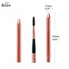 Wholesale private label retractable silicon eyelash extension covered silicone resuable mascara wand brush tube with cap lid