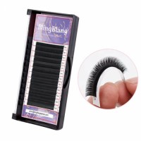 Wholesale Classic Mega Volume Matte Black Korean PBT Cashmere Lash Extensions Trays 0.03 0.05 0.07mm Cashmere Eyelash Extensions