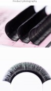 Wholesale Classic Mega Volume Matte Black Korean PBT Cashmere Lash Extensions Trays 0.03 0.05 0.07mm Cashmere Eyelash Extensions