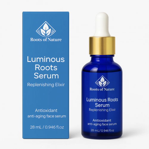 Roots of Nature Luminous Roots Serum – Antioxidant Anti-Aging Replenishing Elixir (28 mL)