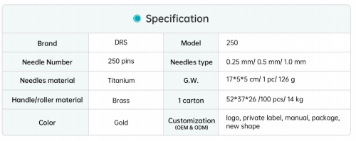 Derma Roller In Stock Microneedle Derma Roller DRS250 derma roller skin