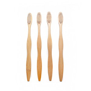 100% Organic FSC Approved Eco Charcoal Bristles OEM Bamboo Toothbrush with Customized Packing and Logo