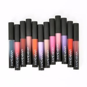 12 Colors Matte Waterproof 18 Hours Lasting Lipstick Private Label Handaiyan Matte Lipstick