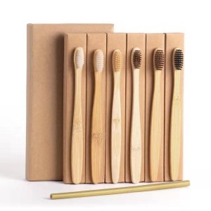 2020 Private Label Customize Disposable Eco Bamboo Products Travel Set Bamboo Soft Bristle Toothbrush