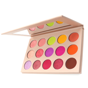 2021 cosmeticos 15 color eyeshadow palette with custom eyeshadow palette packaging