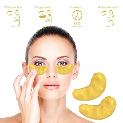 24K Gold Anti-Wrinkle-Moisture Crystal Collagen Eye Mask