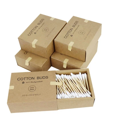 5 Boxes Personal Care Disposable Double Head Bamboo Cotton Buds