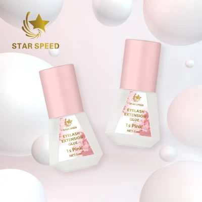 5ml Star Speed Waterproof Odorless 1s Pink Strong Eyelash Extension Glue