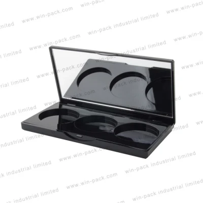 9g 10g 12g Black Rectangle Shape Compact Case Empty Powder Compact Case Cosmetic Packing