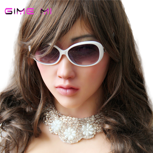 Artificial Angel Face Crossdresser Solid Silicone Tone Skin Breast Form Ts Full Head Mask