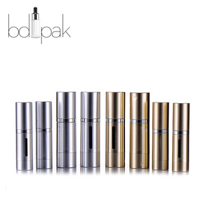 BDPAK Gold plastic cosmetic packaging 15ml 30ml 50ml airless pump bottle