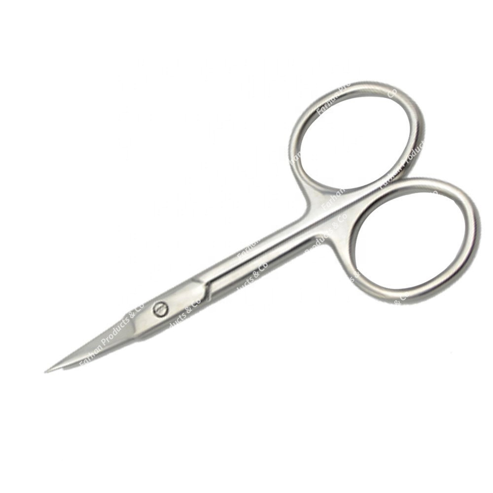 Best Quality Stainless Steel Fine Point Manicure Nail Scissors / Neon Color Cuticle Scissors / Arrow Point Scissors PK