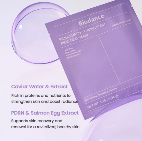 [Biodance] Rejuvenating Caviar PDRN Real Deep Mask (4ea) [NEW]