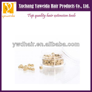 Black, brown, beige color Top quality human hair extension bead links lined micro beads