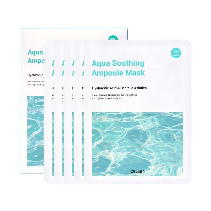 [CELLBN]  Aqua Soothing Ampoule Mask Pack Set