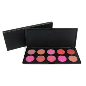 China professional manufacture pro 10 color cheek makeup blusher blush and bronzer palette