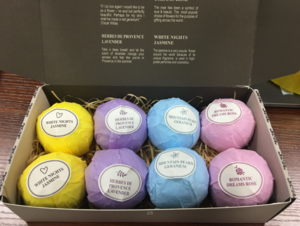 Christmas box gift set private label fizzy organic Bath Bomb Kit