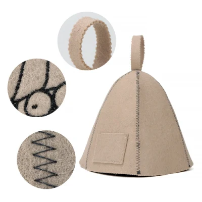 Colorful Polyester Felt Sauna Hat for Sauna and Russian Banya Steam Sauna Hat