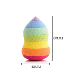 Colorful Rainbow Teardrop Washable Latex Super Soft cosmetic puff marshmallow beauty sponge esponjas de maquillaje Makeup Sponge