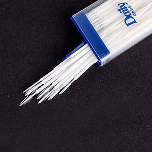 Disposable eco friendly rubber interdental brush