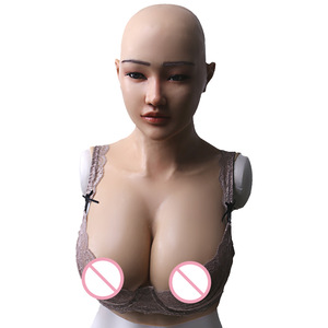 E Cup Artificial And Realistic Silicone Mask With Breast Forms