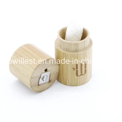 Eco-Friendly 100% Biodegradable Round Bamboo Tube with Dental Floss