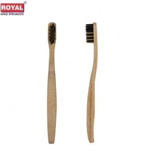 eco-friendly biodegradable charcoal filaments bamboo toothbrush