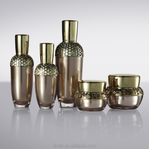 factory supply custom round screw cap sealing type luxury plastic cosmetic cream jar