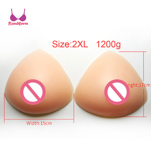 Fashion stick on artificial soft one piece real self adhesive silicone breast forms