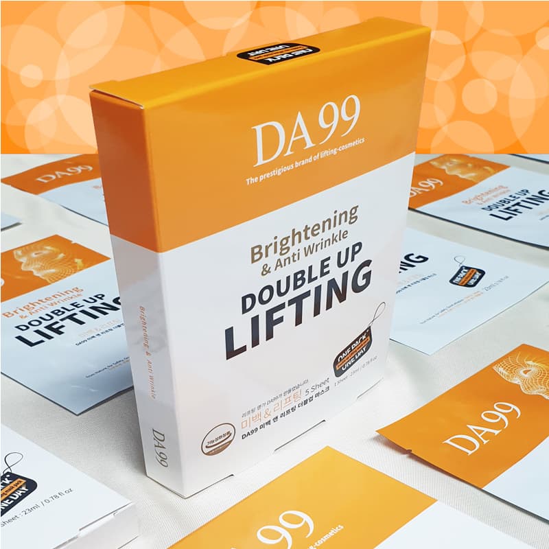 For anti aging, Skin care, Facial mask, DA99 Brightening and Lifting Double up Mask