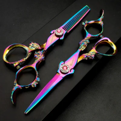 Hairdressing Barber Scissors Professional Barbershop Scissors Salon Cutting Shears Set