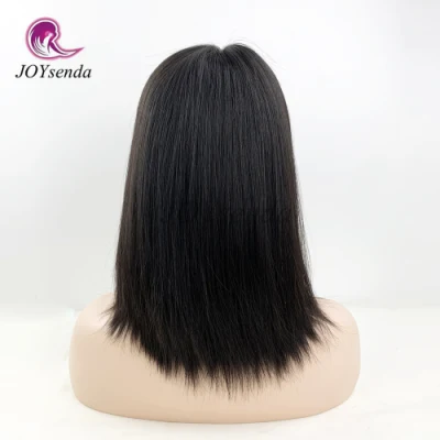 High Quality Unprocessed Human Hair Natural Color Straight Lace Top Kosher Wigs Human Hair Wigs Jewish Wig China Supplier