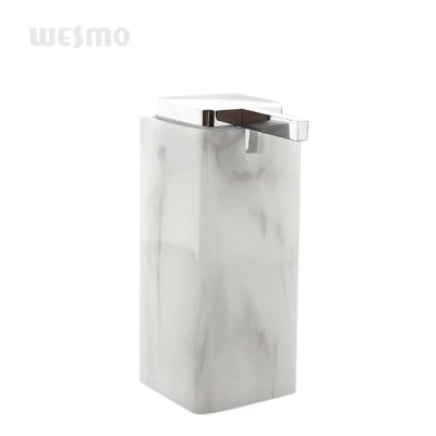 Hot Sale Marble Look Polyresin Bathroom Accessory Sets/Soap Dispenser