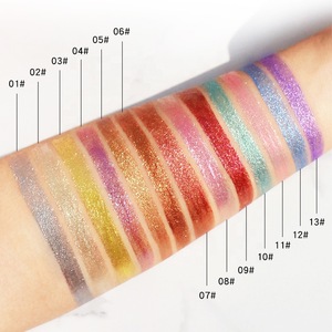 Low MOQ fashion color 13 colors waterproof liquid glitter eyeliner for  cosmetic makeup