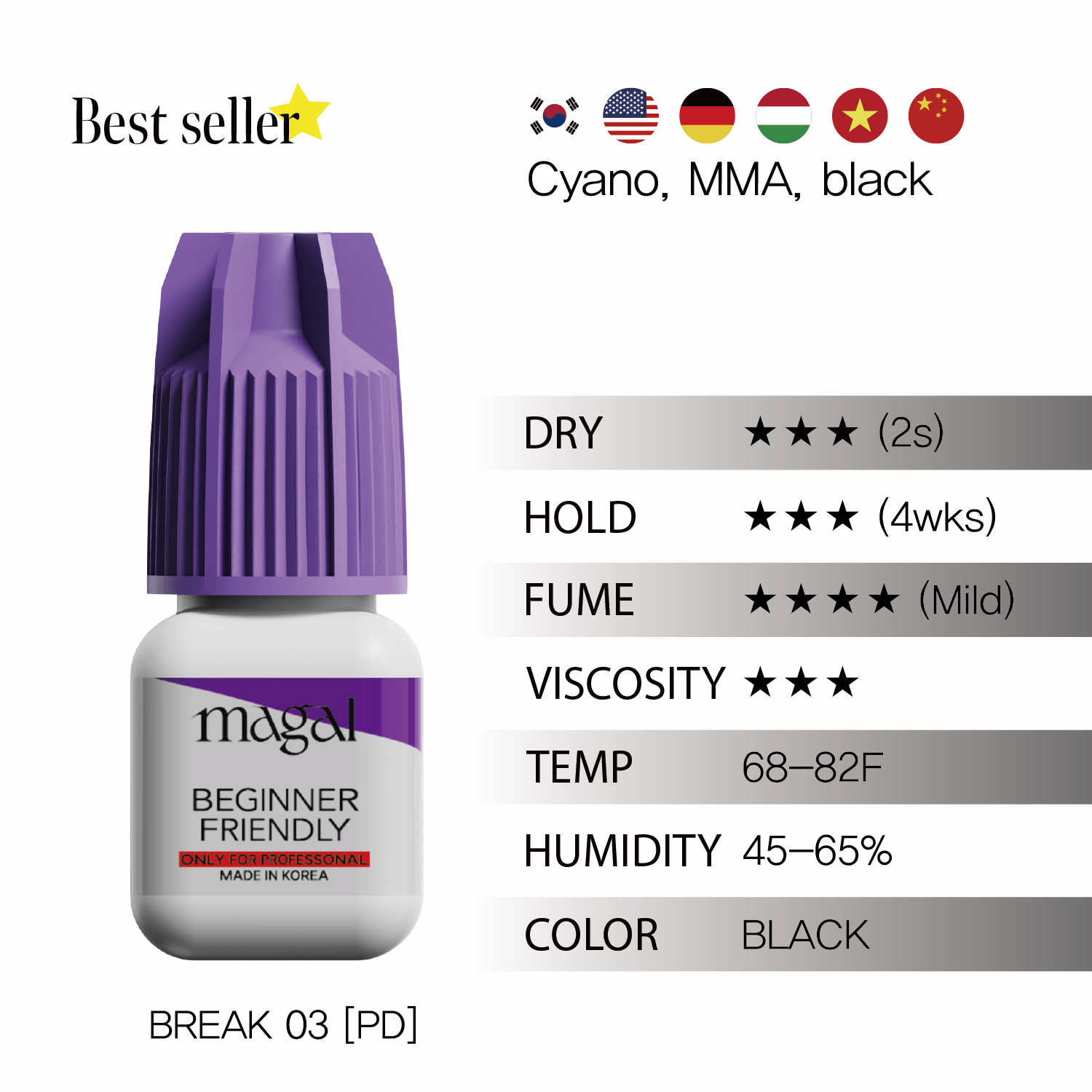 Magal Beginner Friendly 2sec Dry Glue