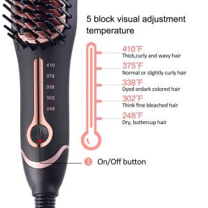 Multifunctional Hair Comb Brush Beard Straightener hot air brush