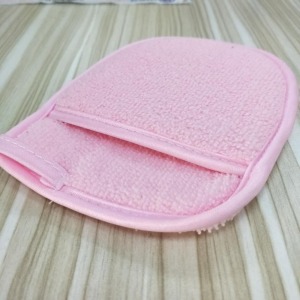 Natural Wood Fiber Face Wash Cleaning Puff Dual-Use Glove Cosmetic Powder Puff Seaweed Make Up Sponge Tool