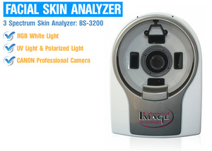 newest professional portable 3 spectrum facial skin analyzer
