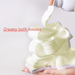 OEM 350ml Skin Lightening Cleanser Spray Bubble shower gel foam body wash Bath mousse