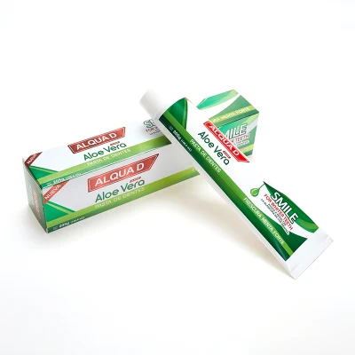 OEM Private Label Teeth Whitening Stain Removal Anti Gingivitis Home Aloe Vera Extract Herbal Toothpaste