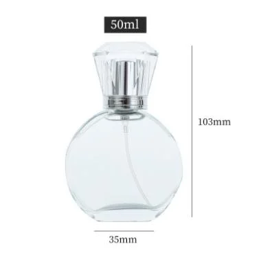 OEM Square Skincare Packaging Customized Perfume Glass Bottle